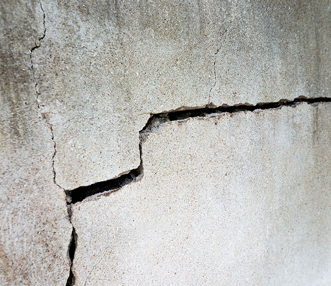 Bowing Walls & Crack Repair Services Southeast Michigan | Now Dry - foundation-crack-1-6